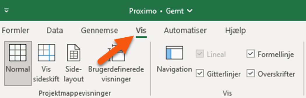 Klik på “Vis” Klik på "Vis"