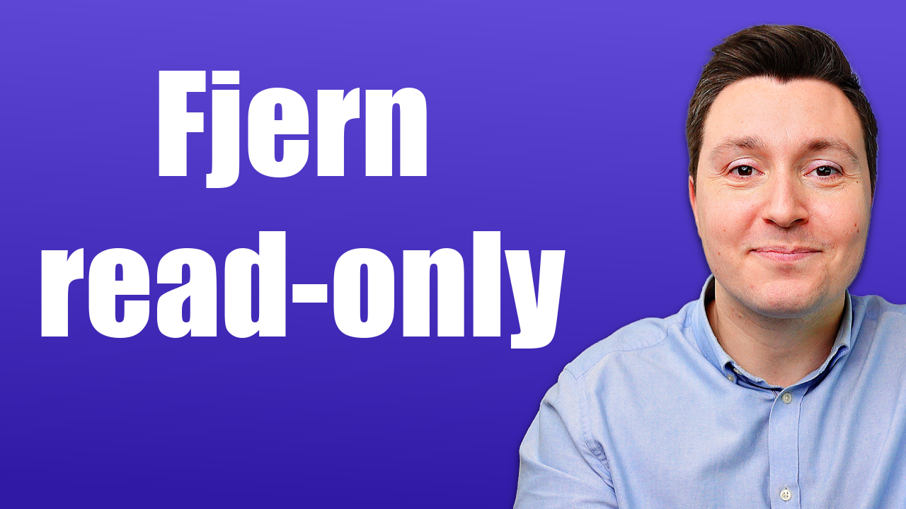 Fjern read-only